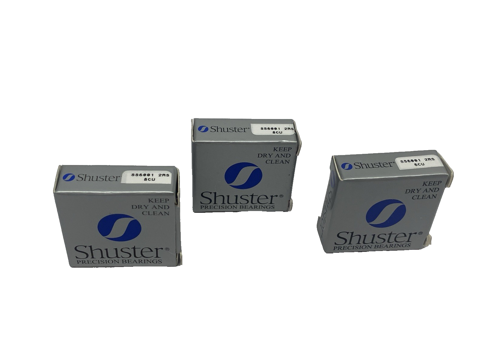 Shuster SS6001 2RS 8CU Radial Ball Bearing 28mm O.D. 12mm I.D. 8mm Wide LOT OF 3 - Maverick Industrial Sales