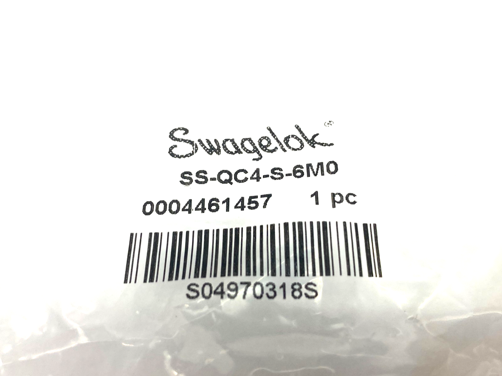 Swagelok SS-QC4-S-6M0 Stainless Steel Instrument Quick-Connect Stem, 6mm Tube - Maverick Industrial Sales