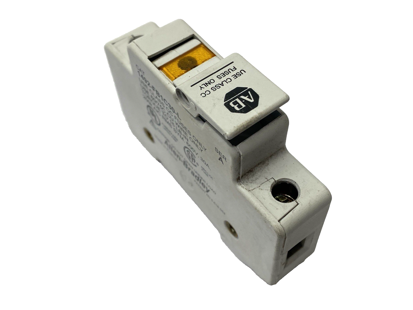Allen Bradley 1492-FB1C30-L Ser. A Fuse Holder Class CC 600V 30A - Maverick Industrial Sales