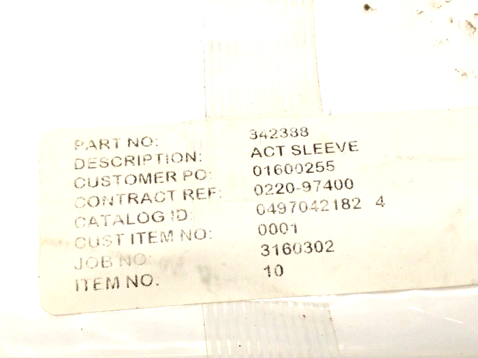 342388 Actuator Sleeve 7-1/4" Long x 1" ID x 1-5/8" OD 0497042182 4 - Maverick Industrial Sales