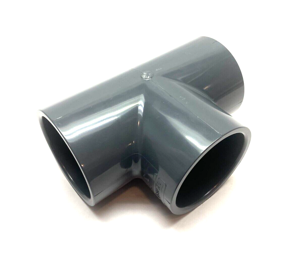 Spears 801-030 Tee Slip Socket Fitting Gray PVCI SCH 80 3" x 3" x 3" - Maverick Industrial Sales