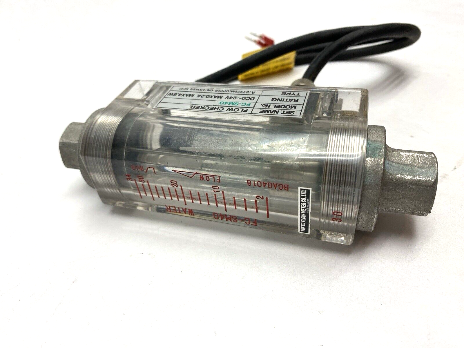 Tokyo Flow Meter FC-SM40 Flow Checker Max0.2A Max4.8W BCA04018 - Maverick Industrial Sales