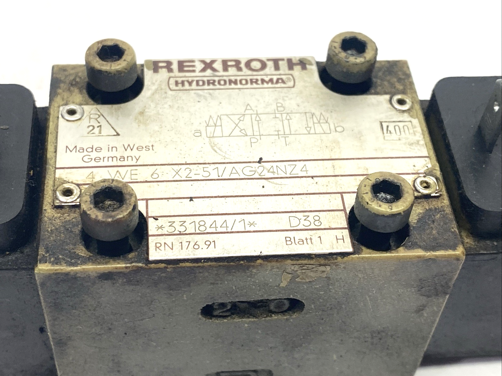 Rexroth Hydronorma 4 WE 6 X2-51/AG24NZ4 Valve - Maverick Industrial Sales