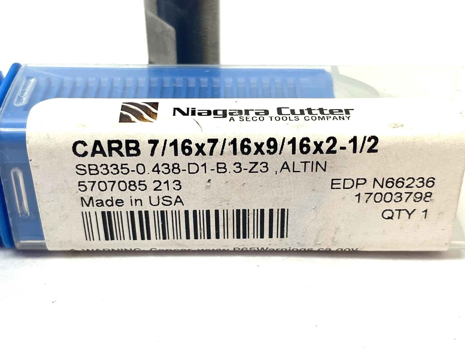 17003798 | SECO Niagara Cutter Elite SB335 Ball End Center Cutting Mill, 3-Flute - New – Open box - Maverick Industrial Sales