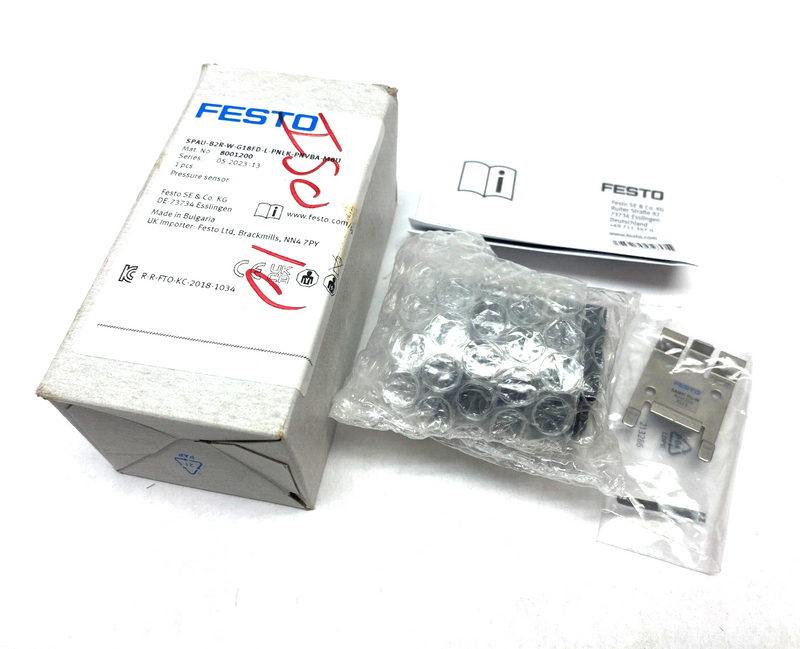 Festo SPAU-B2R-W-G18FD-L-PNLK-PNVBA-M8U IO-Link Pressure Sensor 8001200 - Maverick Industrial Sales