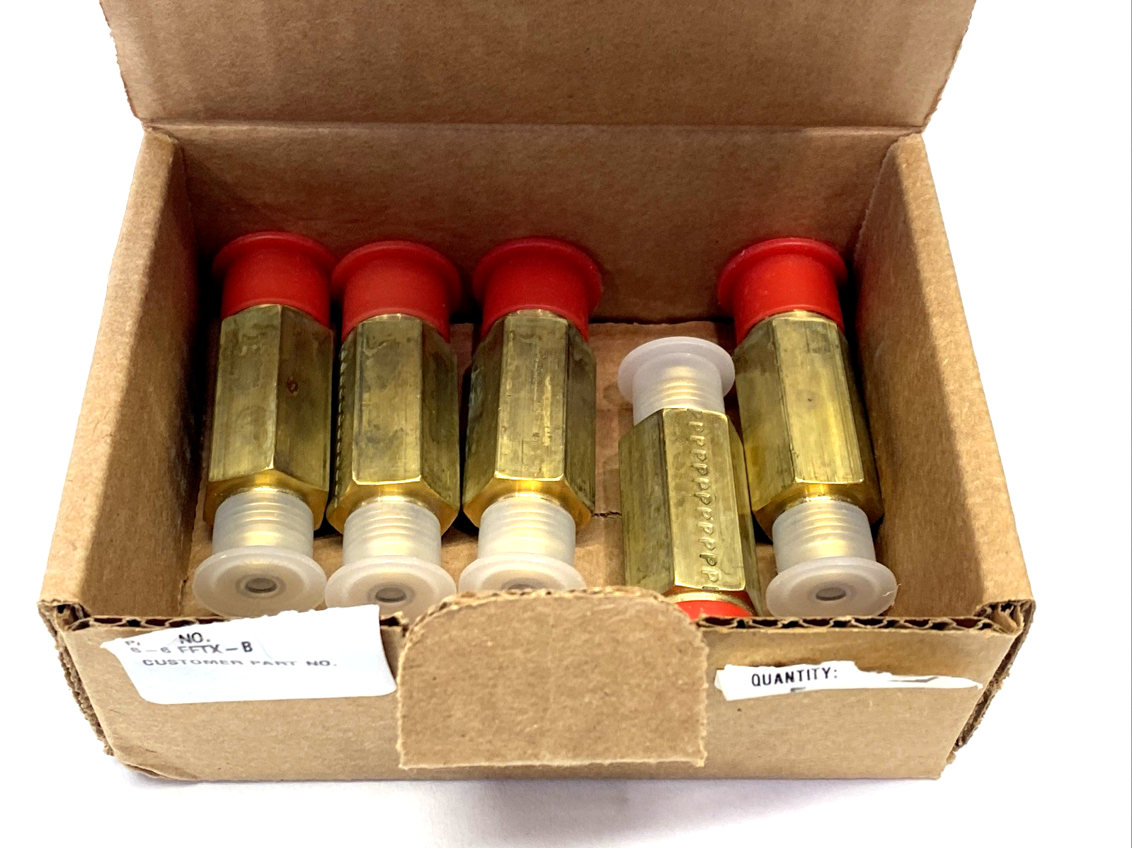 6-6 FFTX-B | Parker Triple-Lok Tube Fitting, Flare JIC 37 Deg. 3/8" NPT, Long 5PK - New – Open box - Maverick Industrial Sales