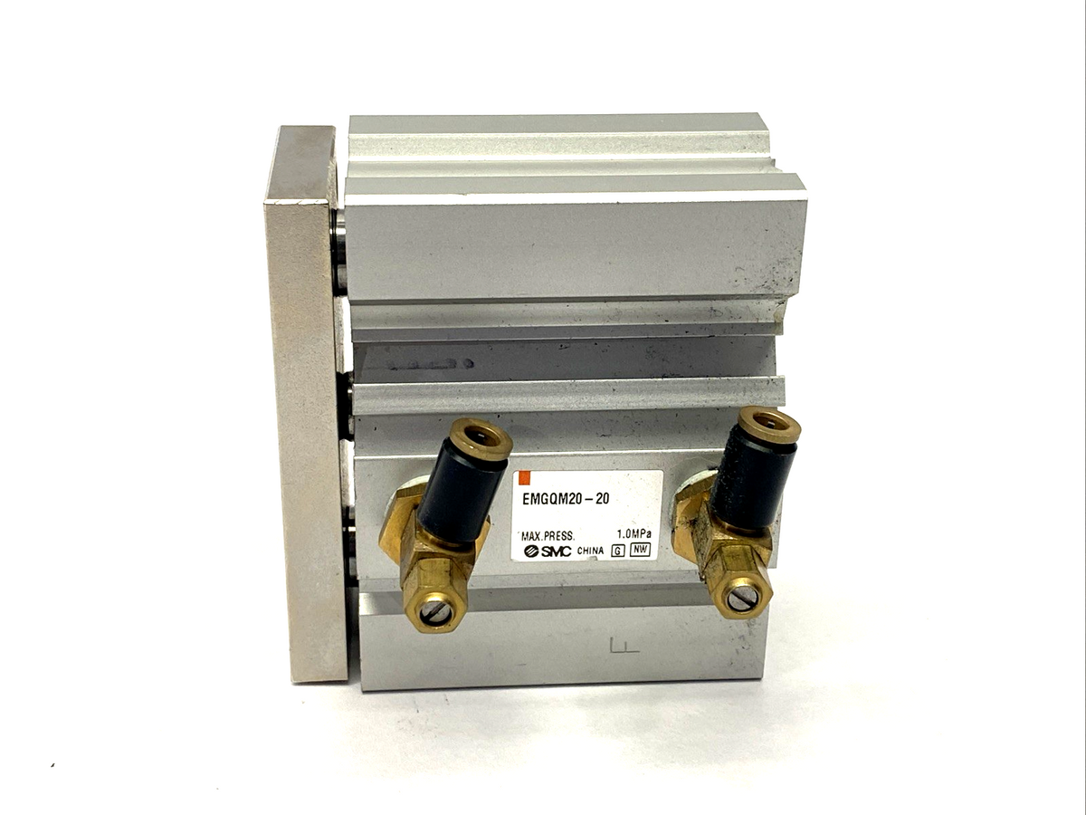SMC EMGQM20-20 Pneumatic Guide Cylinder, European, 20mm Bore 20mm Stroke - Maverick Industrial Sales
