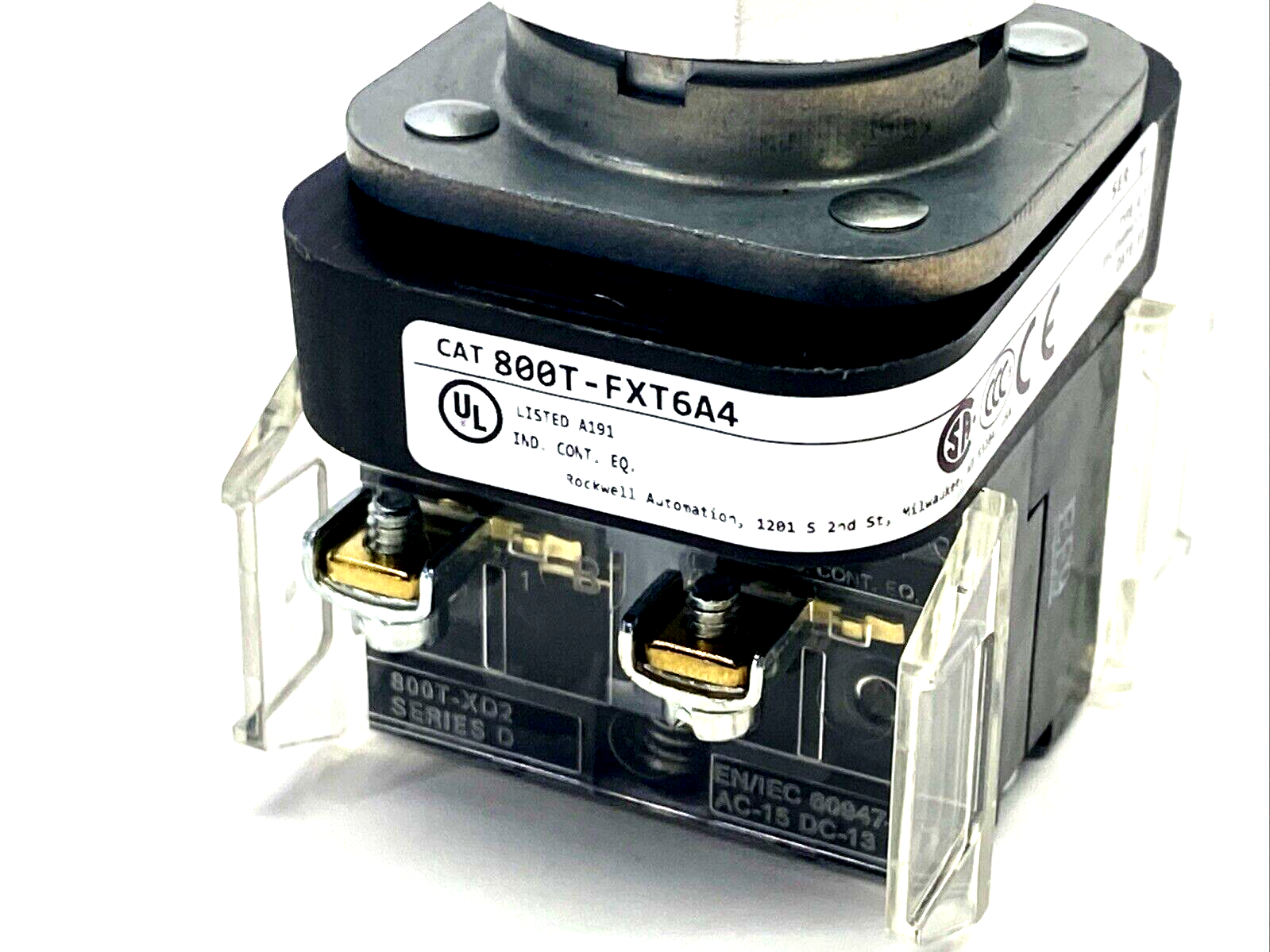 Allen Bradley 800T-FXT6A4 Ser. T 30mm Mushroom Head Push-Pull Device - Maverick Industrial Sales