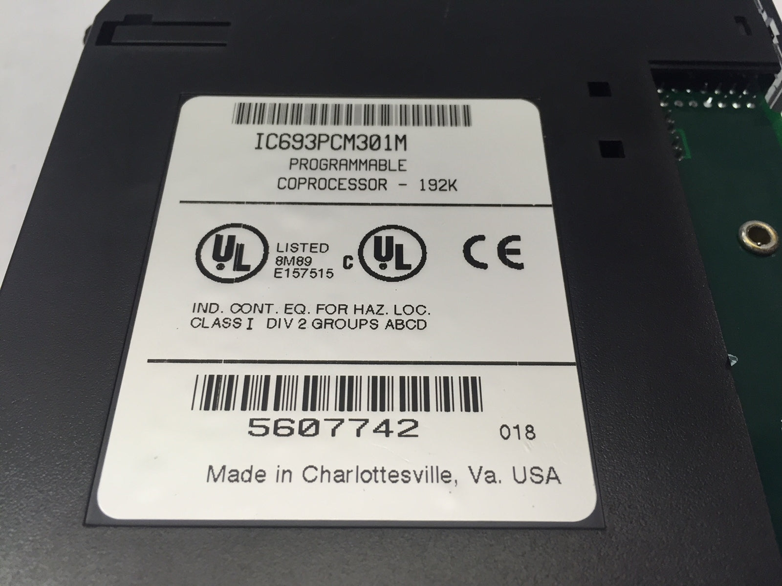 GE Fanuc IC693PCM301M Programmable Coprocessor Module MISSING COVER - Maverick Industrial Sales