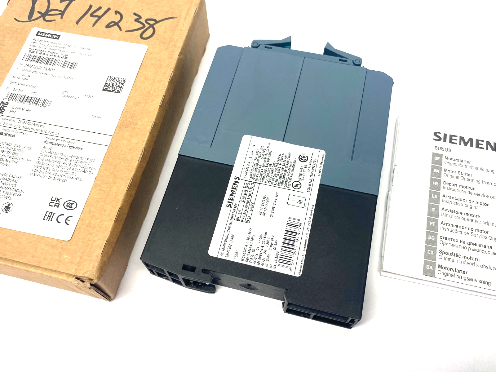 Siemens 3RM1202-1AA04 SIRIUS Reversing Starter Screw-Type 24VDC - Maverick Industrial Sales