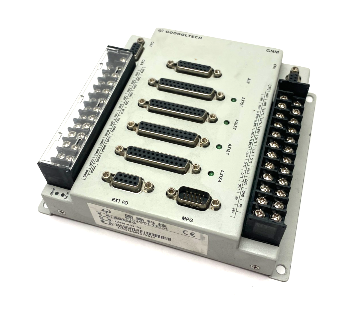 Googoltech GNM-401-01 Pulse Control Module 4-Axis, w/ Axis Analog - Maverick Industrial Sales