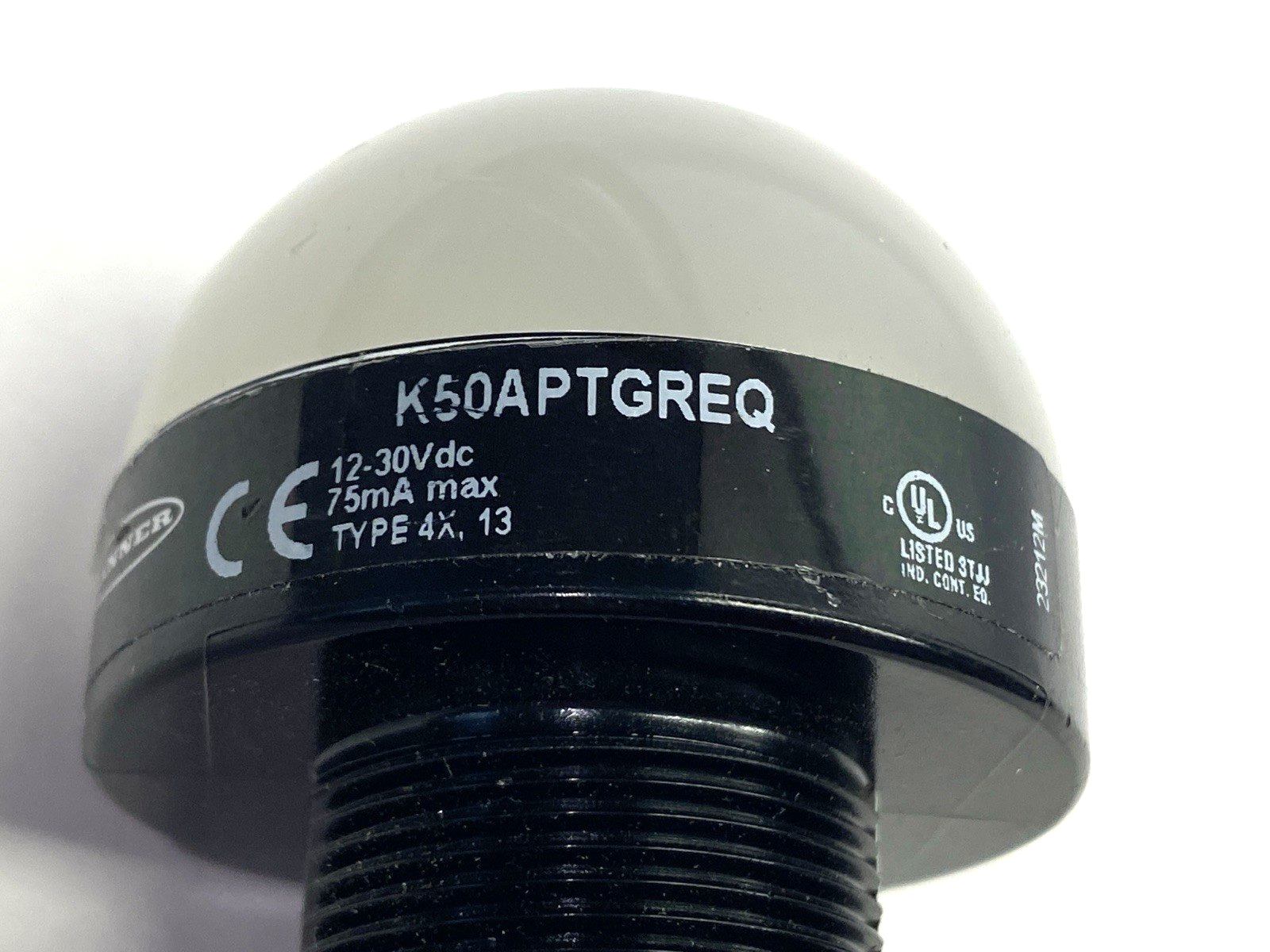 Banner K50APTGREQ Illuminated Touch Button M12 4-Pin 30VDC - Maverick Industrial Sales