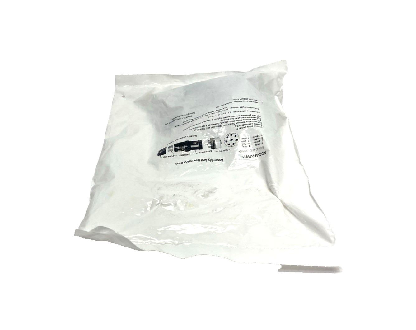 MDC-8FP-FW11 | Mencom Field Wireable Connector M12 Female 8-Pin 5-10mm PG11 - New - Maverick Industrial Sales