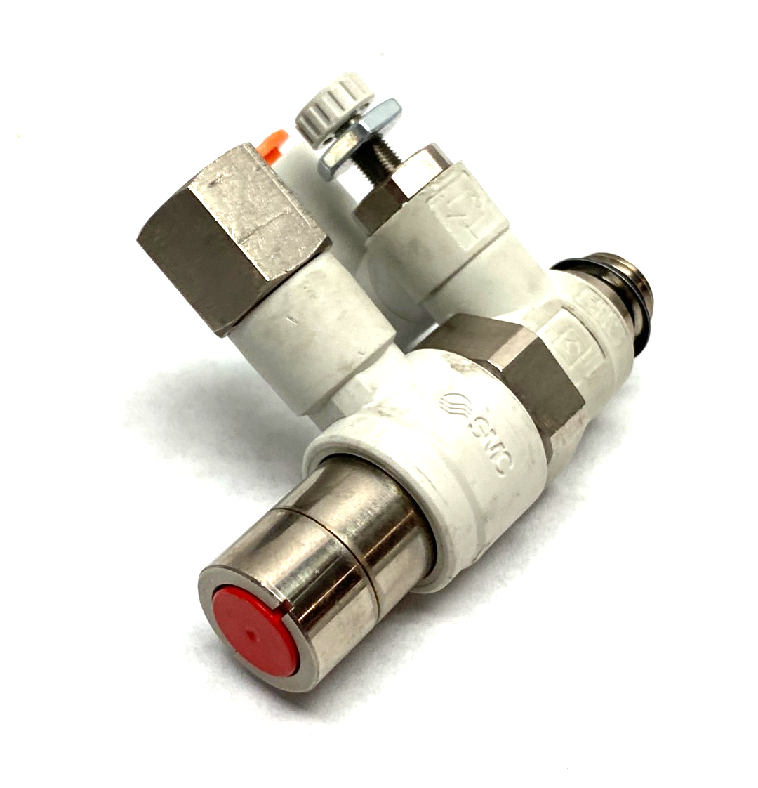 SMC ASP430F-U02-07-X352 Speed Control w/ Check Valve 1/4" Tube to 1/4" Thread - Maverick Industrial Sales