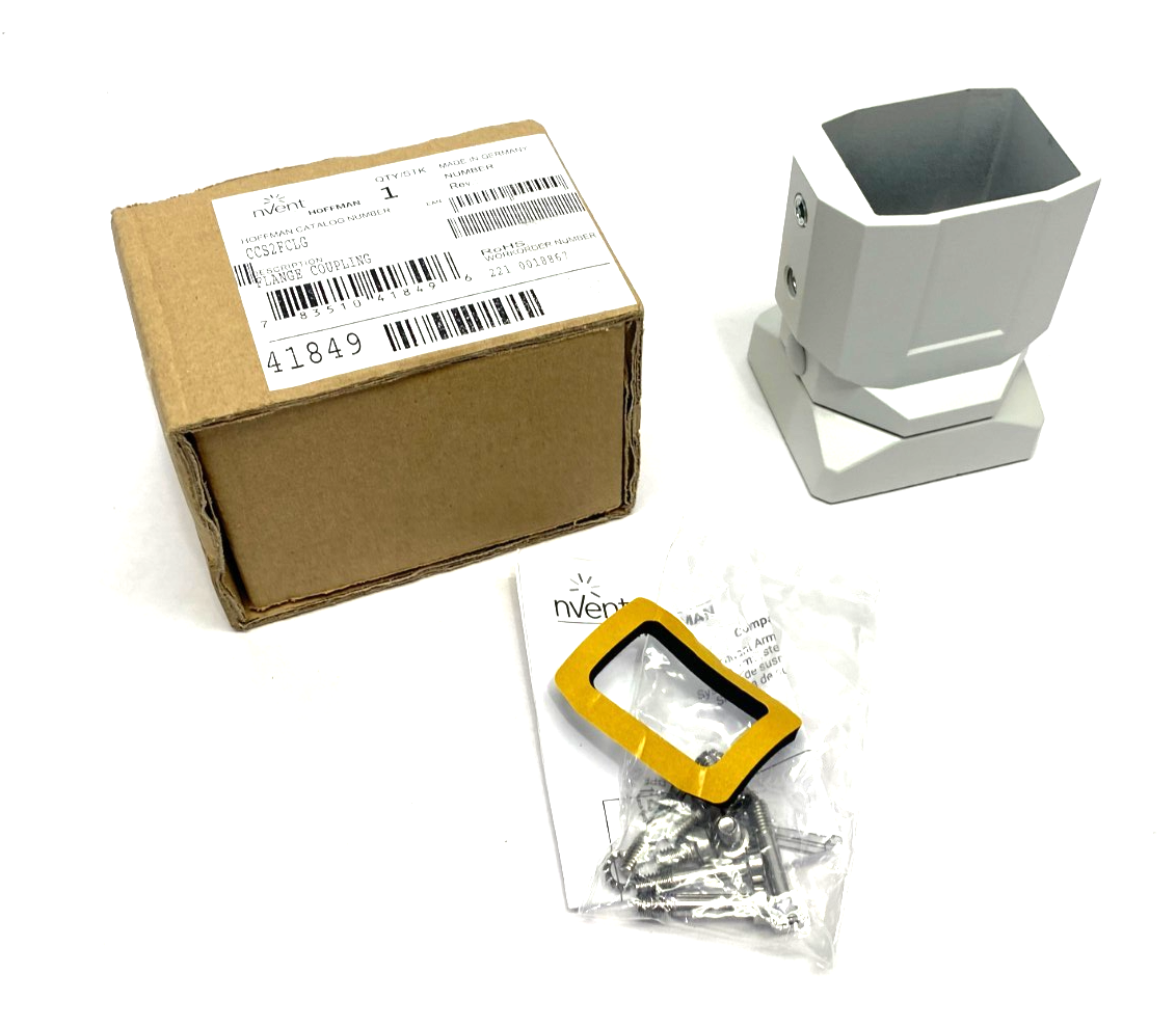 Hoffman CCS2FCLG nVent Flange Coupling Joint for Aluminum Arm 45x60mm White - Maverick Industrial Sales