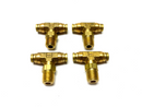 Parker 172PTC-4-4 Push-to-Connect Male Swivel Tee Fitting Brass 1/4" PKG OF 4 - Maverick Industrial Sales