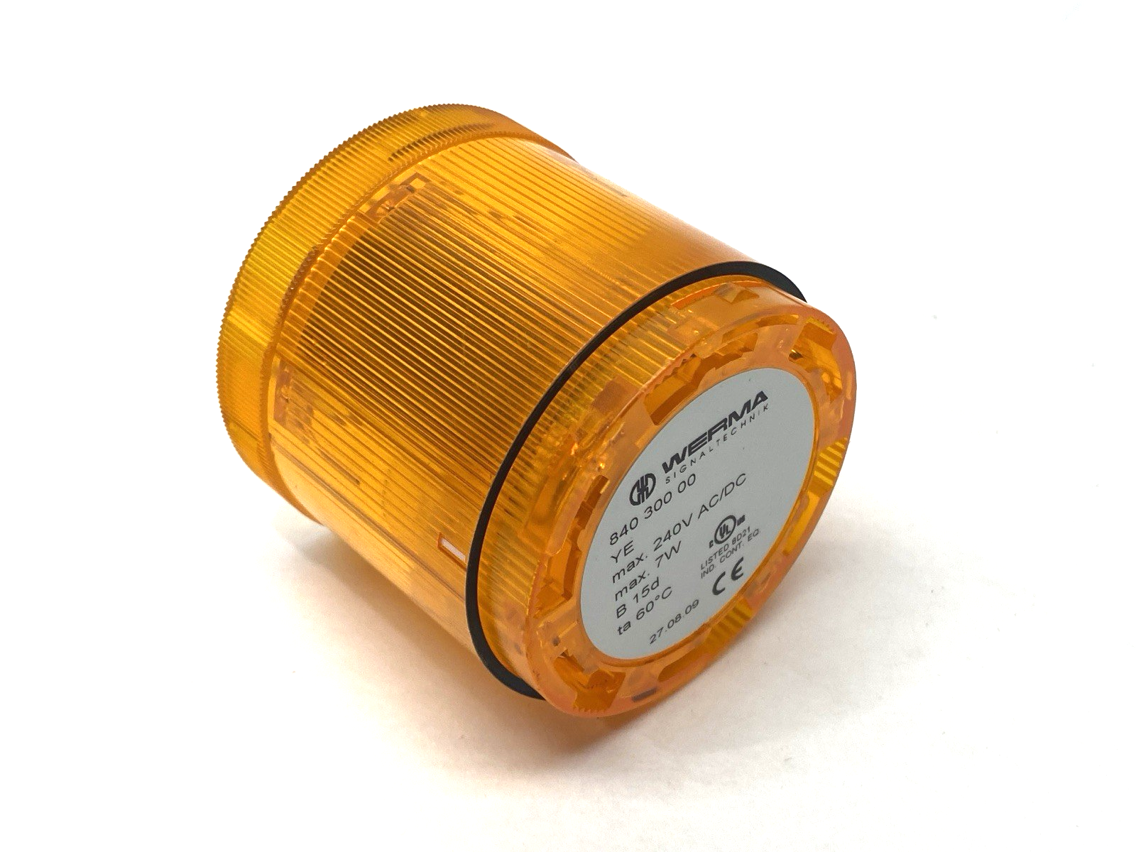 Werma 84030000 Yellow Permanent Light Element 70mm Diameter 12-230VAC/DC YE - Maverick Industrial Sales
