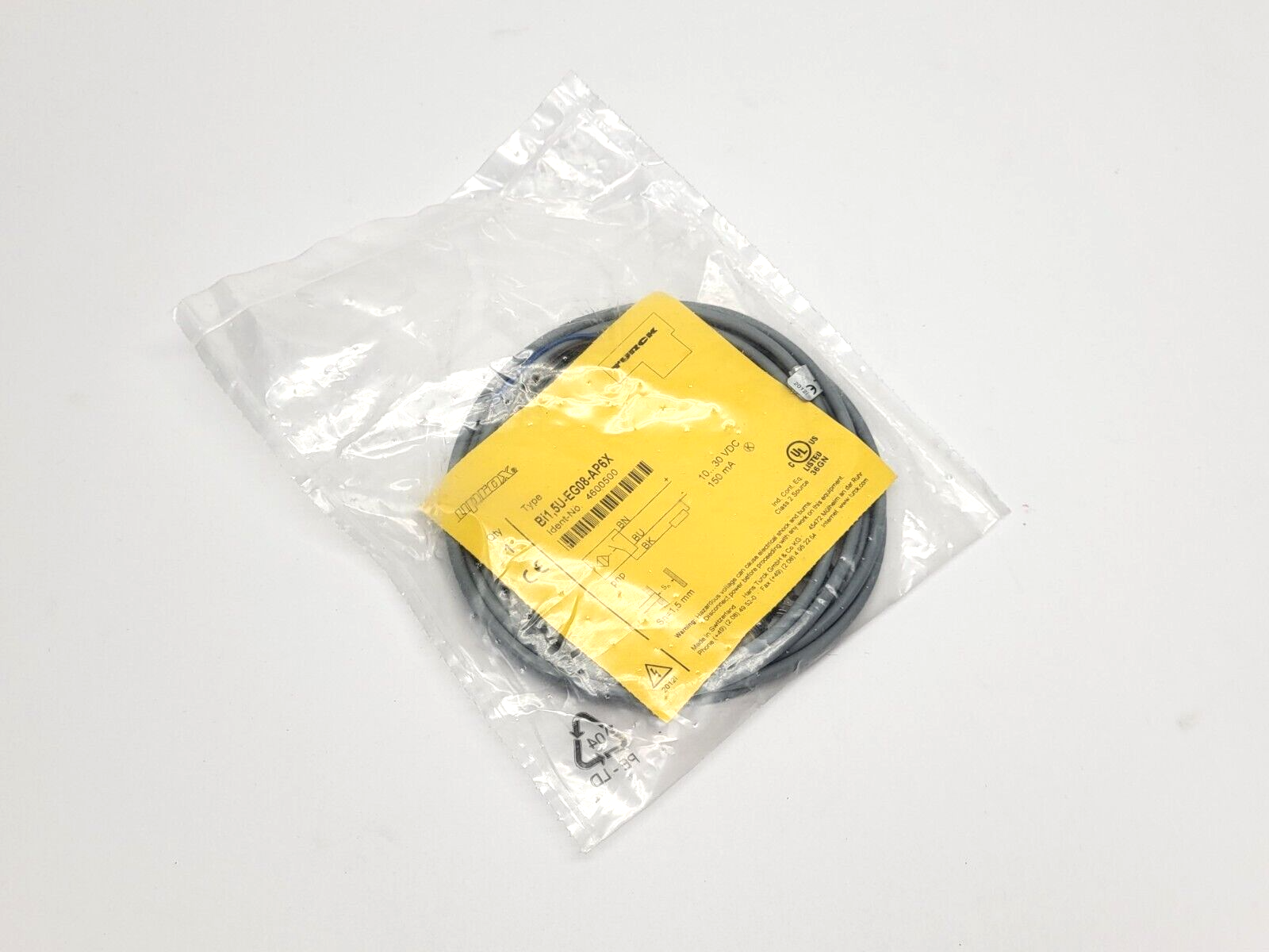 Turck Bi1, 5U-EG08-AP6X Proximity Sensor 4600500 - Maverick Industrial Sales