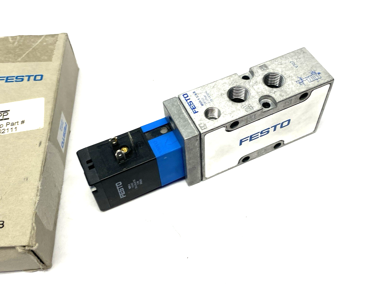 Festo MVH-5-1/4-B Solenoid Valve 5/2-way Monostable 19701 - Maverick Industrial Sales