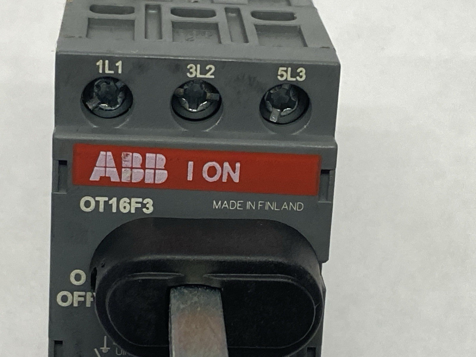 OT16F3 | ABB Switch Disconnector 3-Pole 16A 600VAC w/ OHYS2RJ Selector Handle - Used - Maverick Industrial Sales