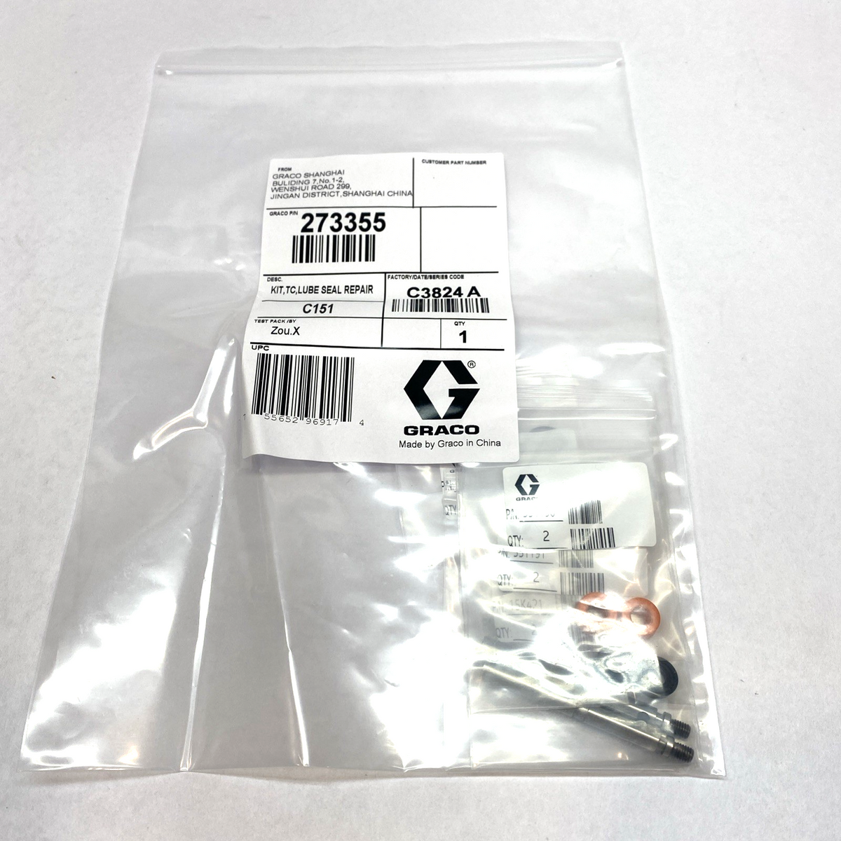 Graco 273355 Lube Seal Repair Kit - Maverick Industrial Sales