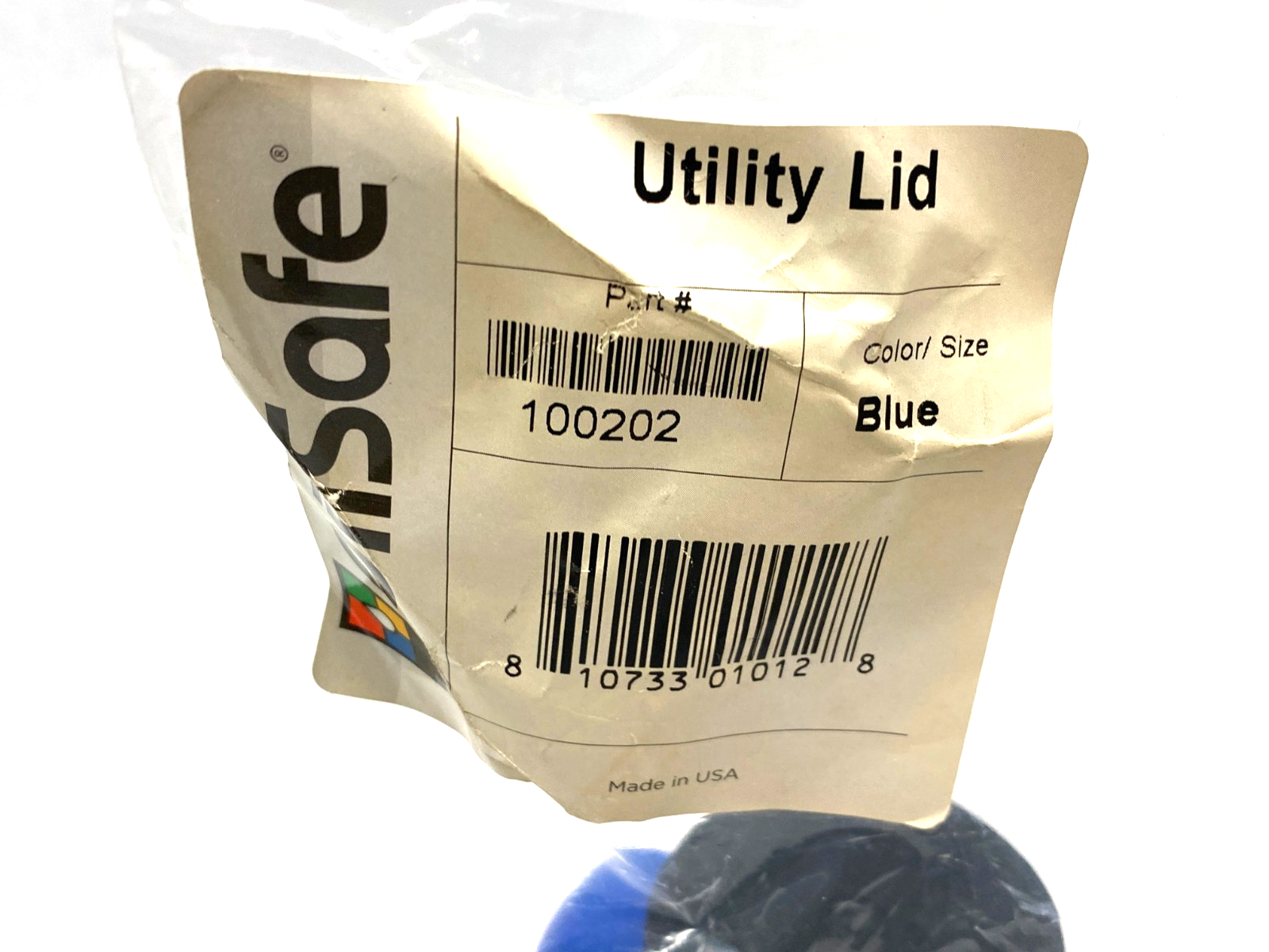 100202 | Oilsafe Utility Lid, Blue, 48mm Opening - New - Maverick Industrial Sales
