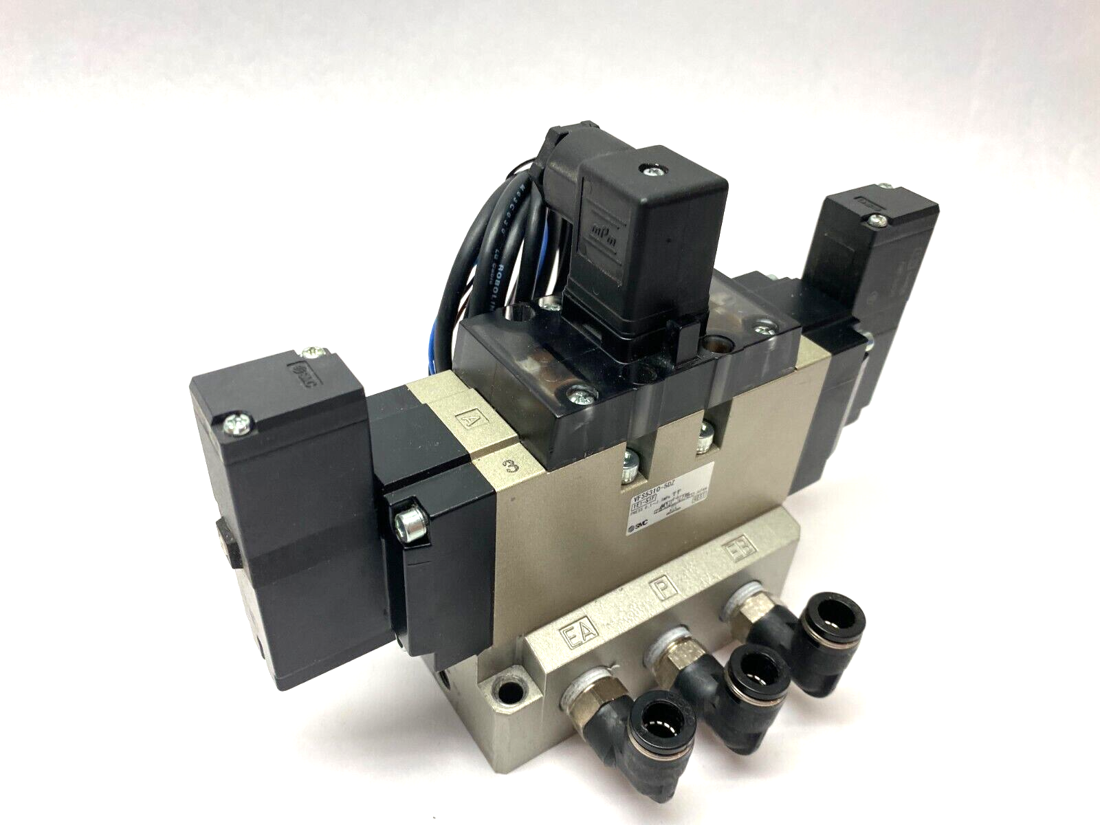 SMC VFS5310-5DZ 4/5 Port Solenoid Valve 3-Position DC21-26V - Maverick Industrial Sales