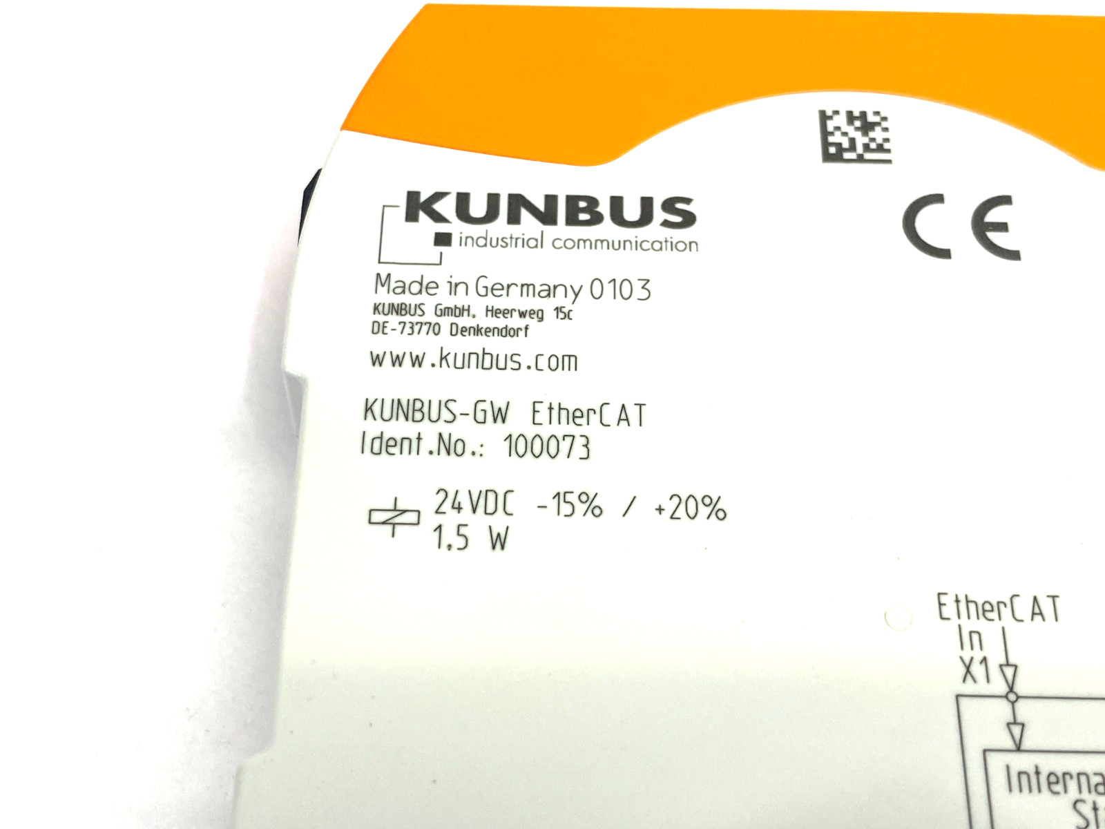 Kunbus 100073 SERCOS III EtherCAT Gateway Slave Module KUNBUS-GW - Maverick Industrial Sales