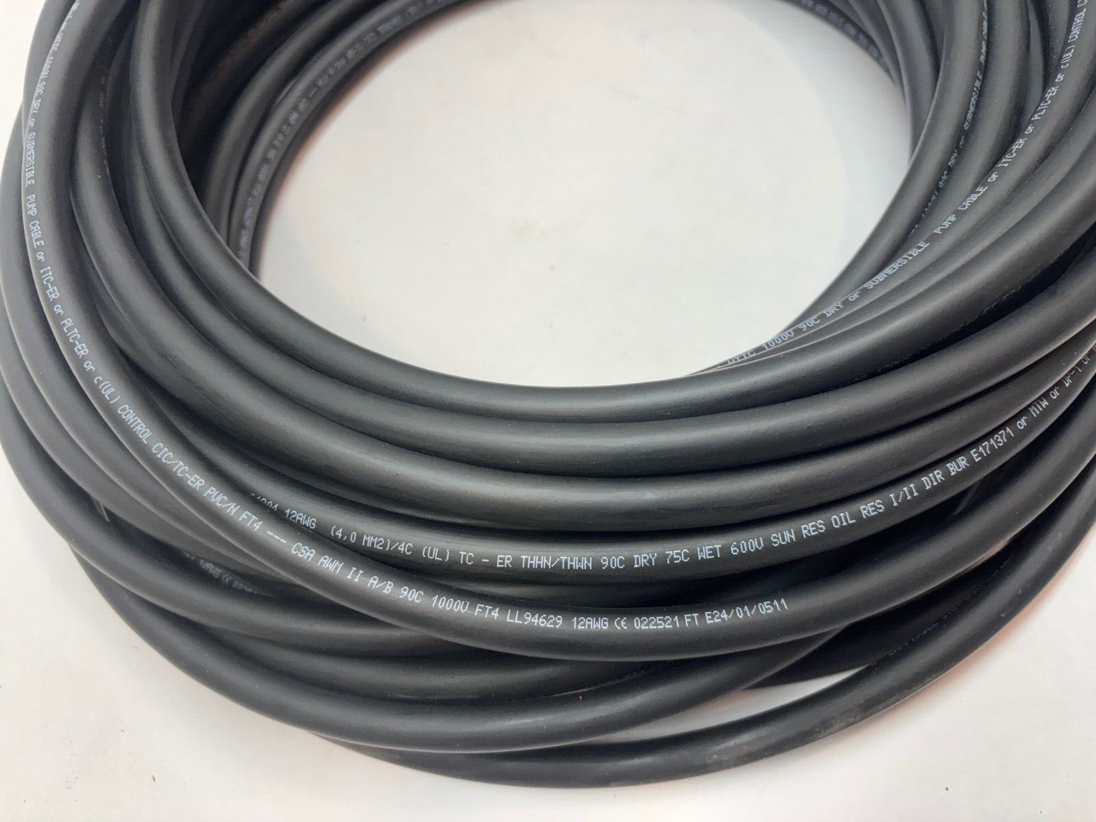 LAPP 221204 Cable OLFLEX TRAY II 4G4 12/4C 95-FT 4C 12 AWG Black - Maverick Industrial Sales