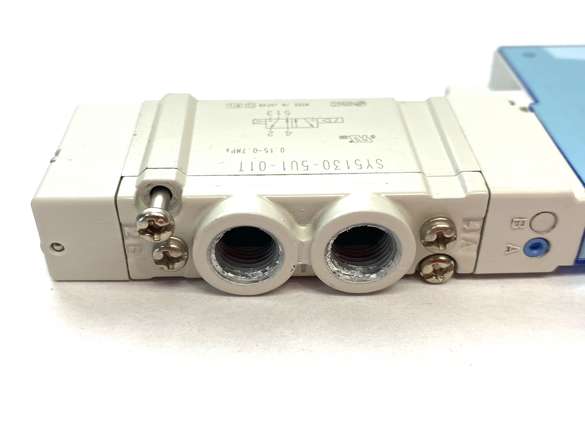 SMC SY5130-5U1-01T Solenoid Valve 4/5-Port 0.15~0.7MPa - Maverick Industrial Sales
