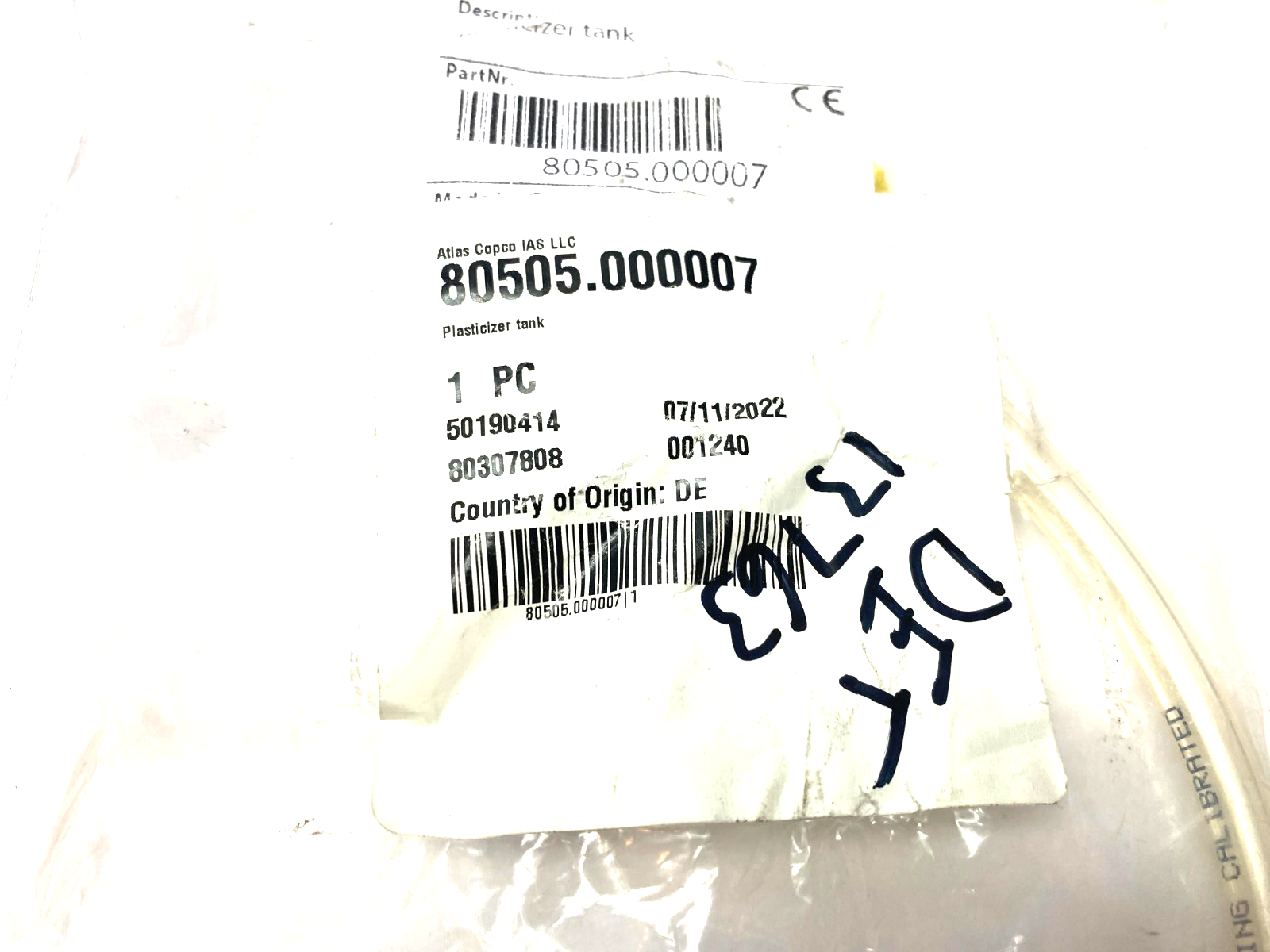 Atlas Copco 80505.000007 Electric Auto Drain Tank Hose Assembly - Maverick Industrial Sales
