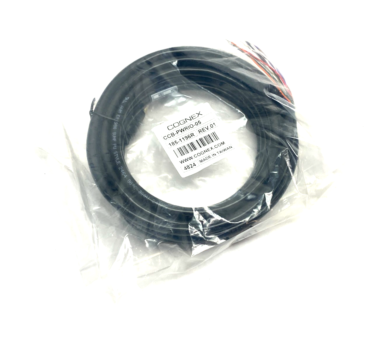 Cognex CCB-PWRIO-05 In-Sight Power and I/O Breakout Cable Black 185-1196R - Maverick Industrial Sales