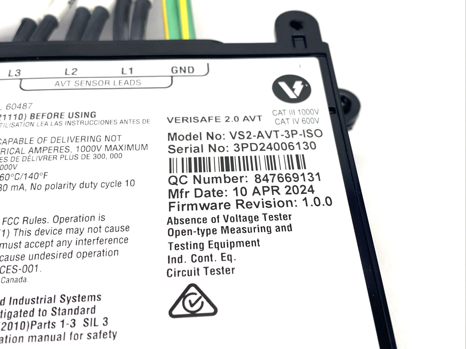 Panduit VS2-AVT-3P-ISO VeriSafe 2.0 Isolation Module 3-PH - Maverick Industrial Sales