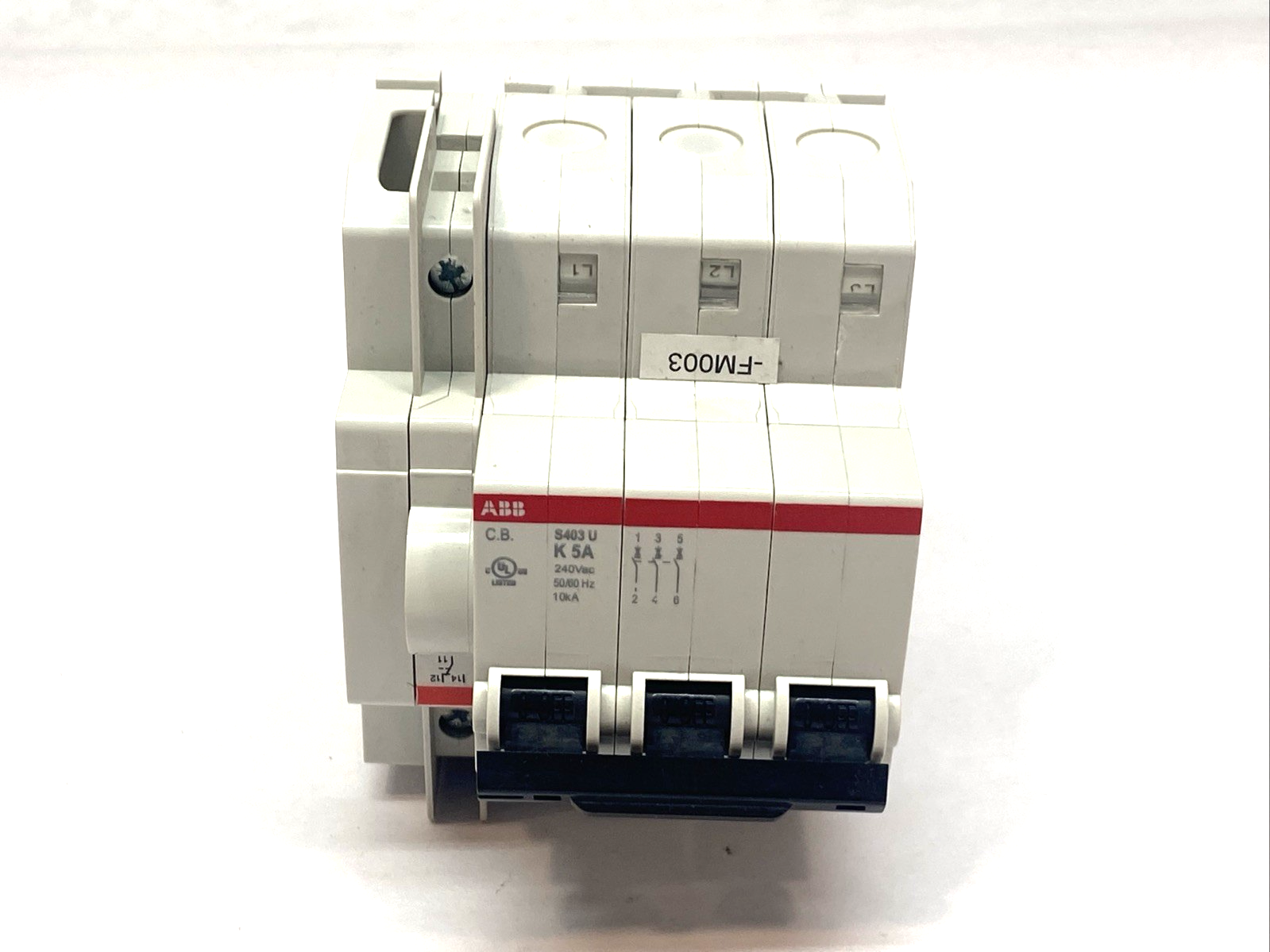 ABB S403U K5A Circuit Breaker 3-Pole 240VAC 50/60HZ 10kA - Maverick Industrial Sales