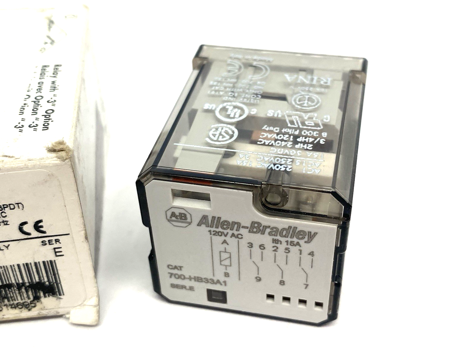 Allen Bradley 700-HB33A1 Ser. E General Purpose Relay, Blade Base - Maverick Industrial Sales