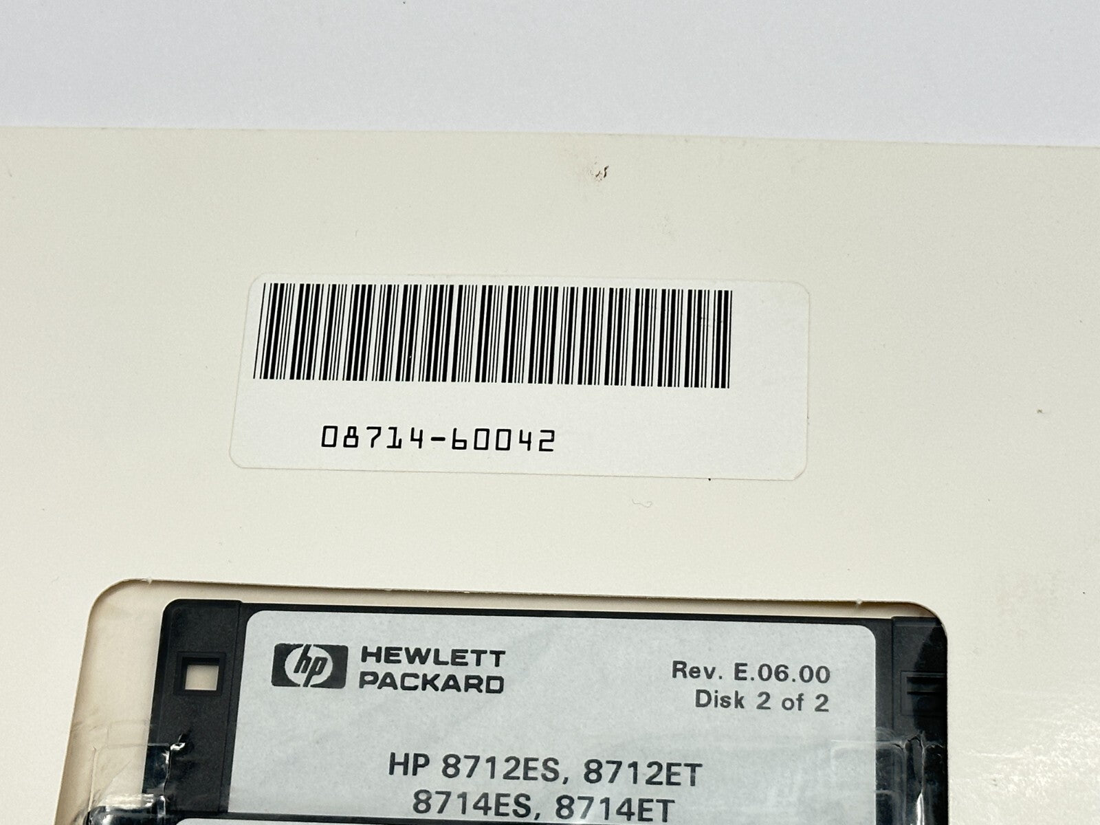 Agilent 08714-60042 Firmware Upgrade Kit Rev E.06.00 8712ES/ET 8714ES/ET - Maverick Industrial Sales