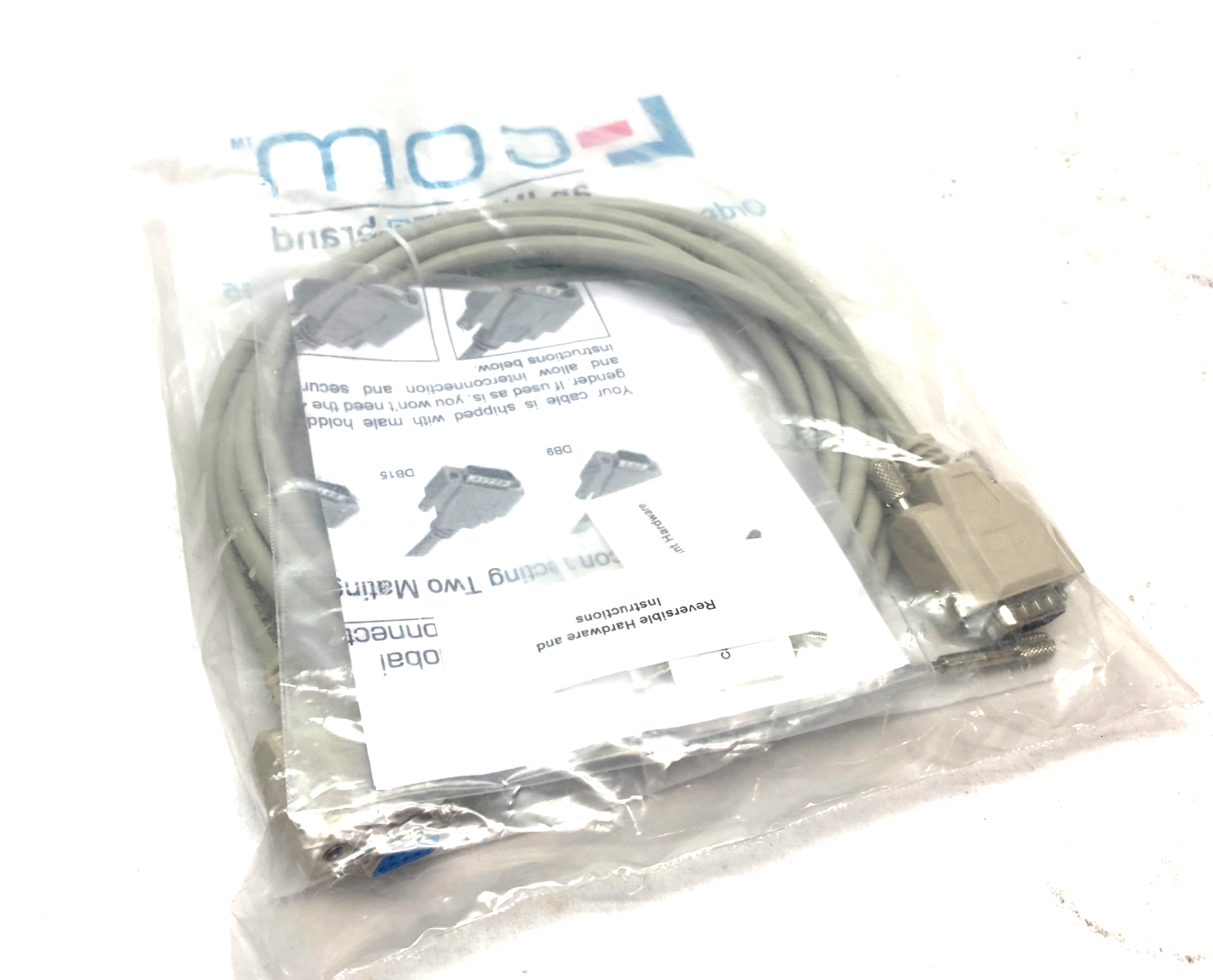 CRMN9MF-10 | L-Com Molded D-Sub Cable Reversible Hardware Male/Female - New - Maverick Industrial Sales