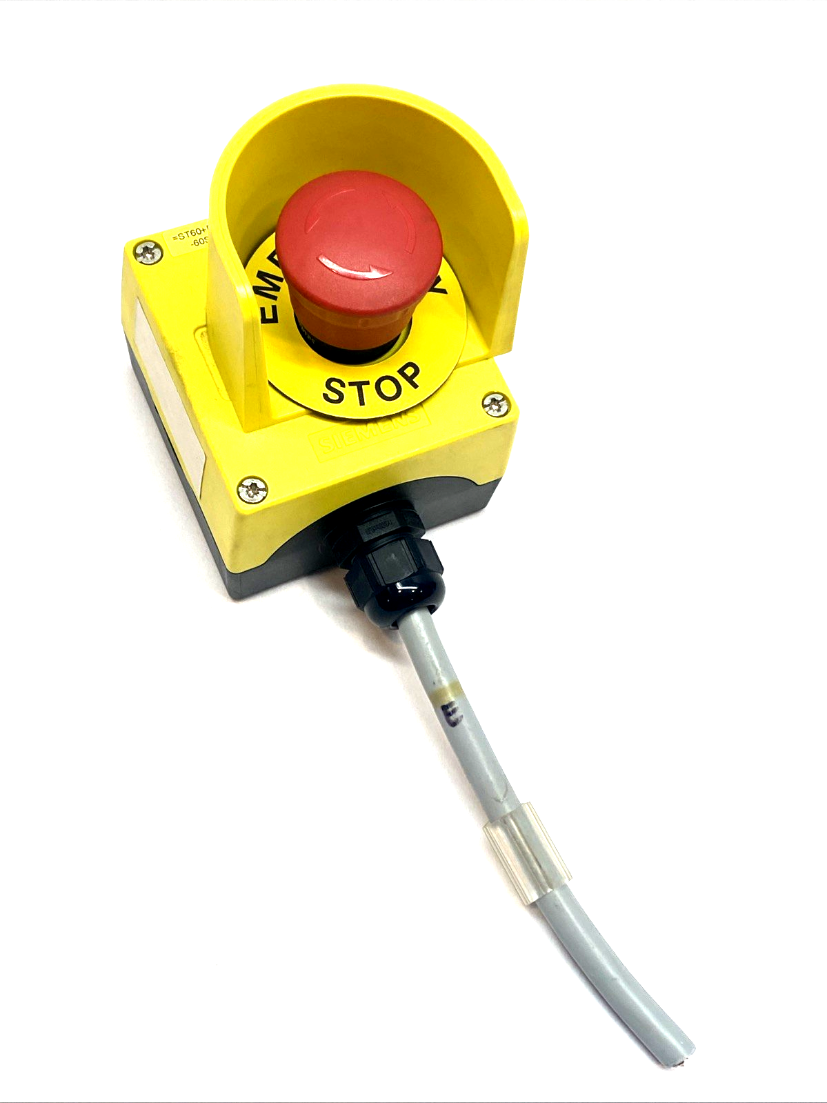 Siemens 3SU1801-0NZ00 Emergency Stop Housing Enclosure w/E-stop Button - Maverick Industrial Sales