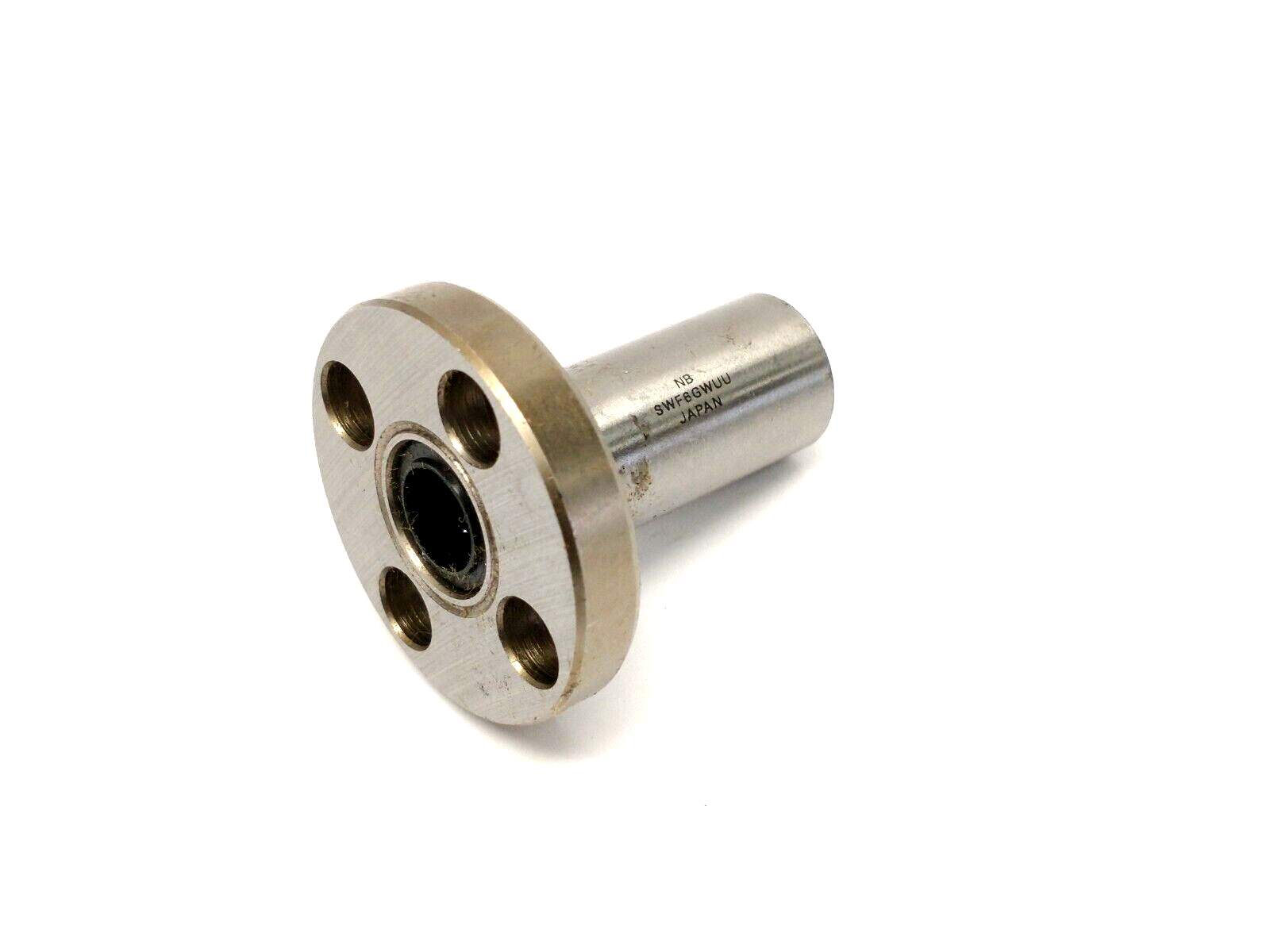 NB SWF6GWUU 3/8" ID Round Flange Double-Wide Linear Bearing 1.5938" Length - Maverick Industrial Sales