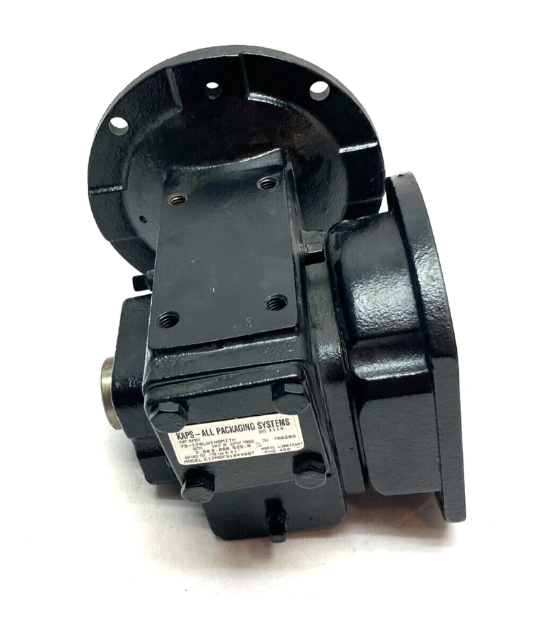 Kaps-All E17MSFS104X0BT Capping System Gear Reducer 7.50 Ratio 2.060 Input HP - Maverick Industrial Sales