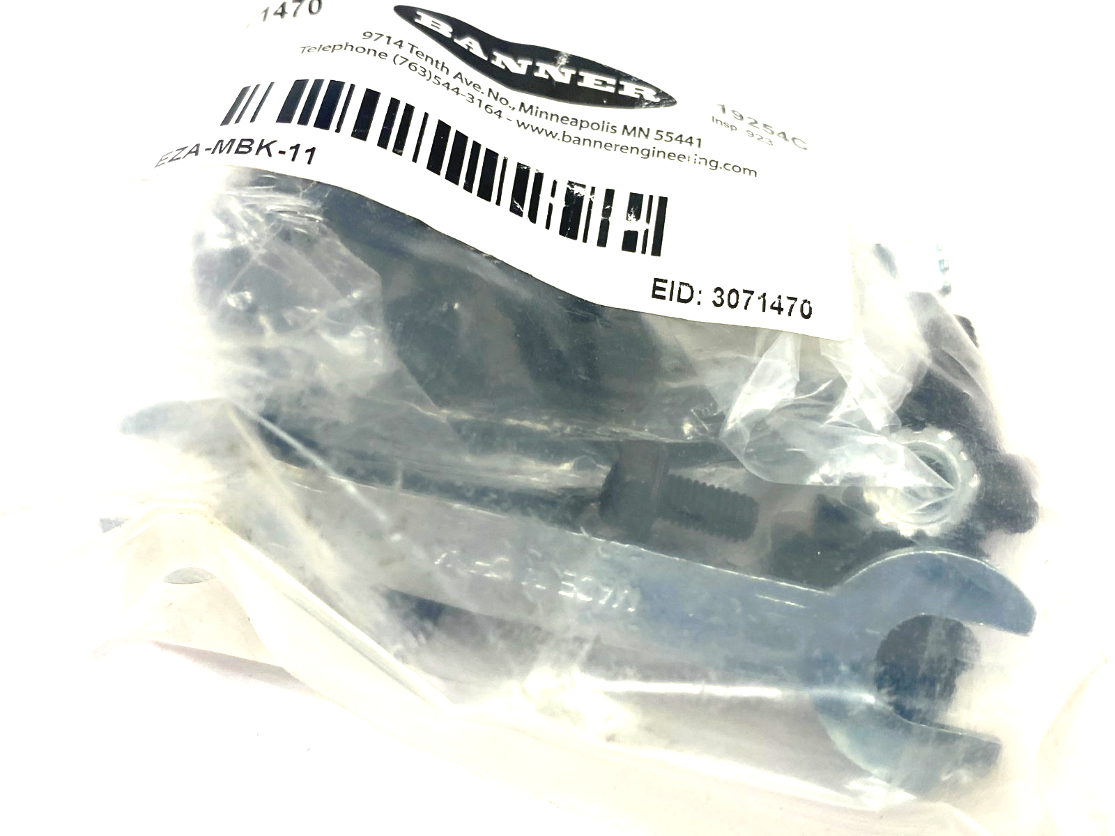 Banner Engineering EZA-MBK-11 EZ-SCREEN Accessory Mounting Bracket Kit 71470 - Maverick Industrial Sales