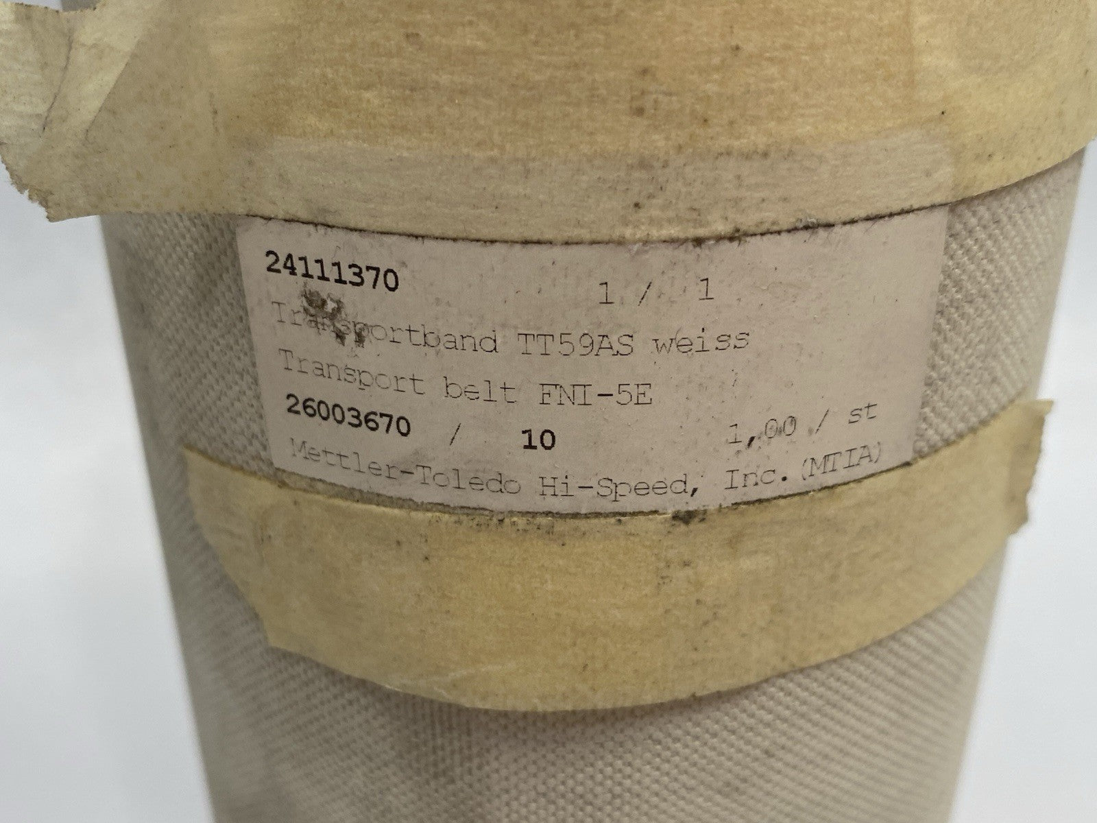Habasit FNI-5E Polyester Transport Belt, Impregnated Fabric - Maverick Industrial Sales