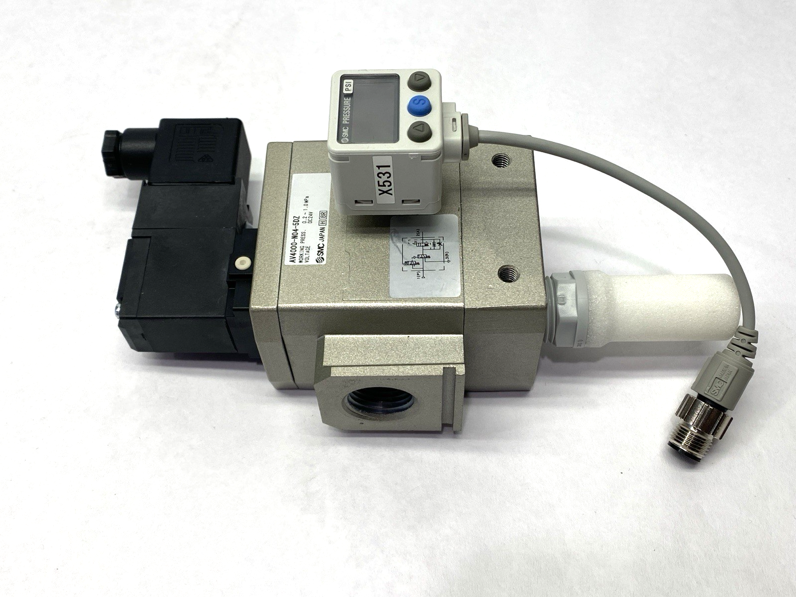 SMC AV4000-N04-5DZ Pneumatic Soft Start Valve 1/2" Ports - Maverick Industrial Sales