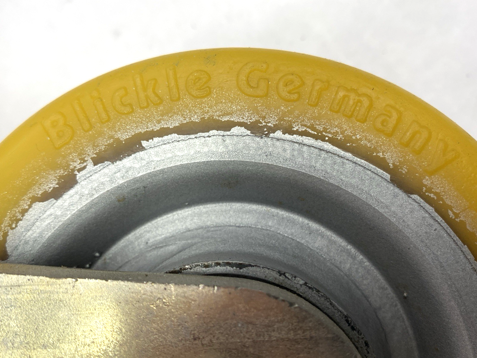 N/A | Blickle Heavy Duty Welded Steel Fixed Caster 125mm Wheel Dia. x 50mm Wheel Width - Used - Maverick Industrial Sales