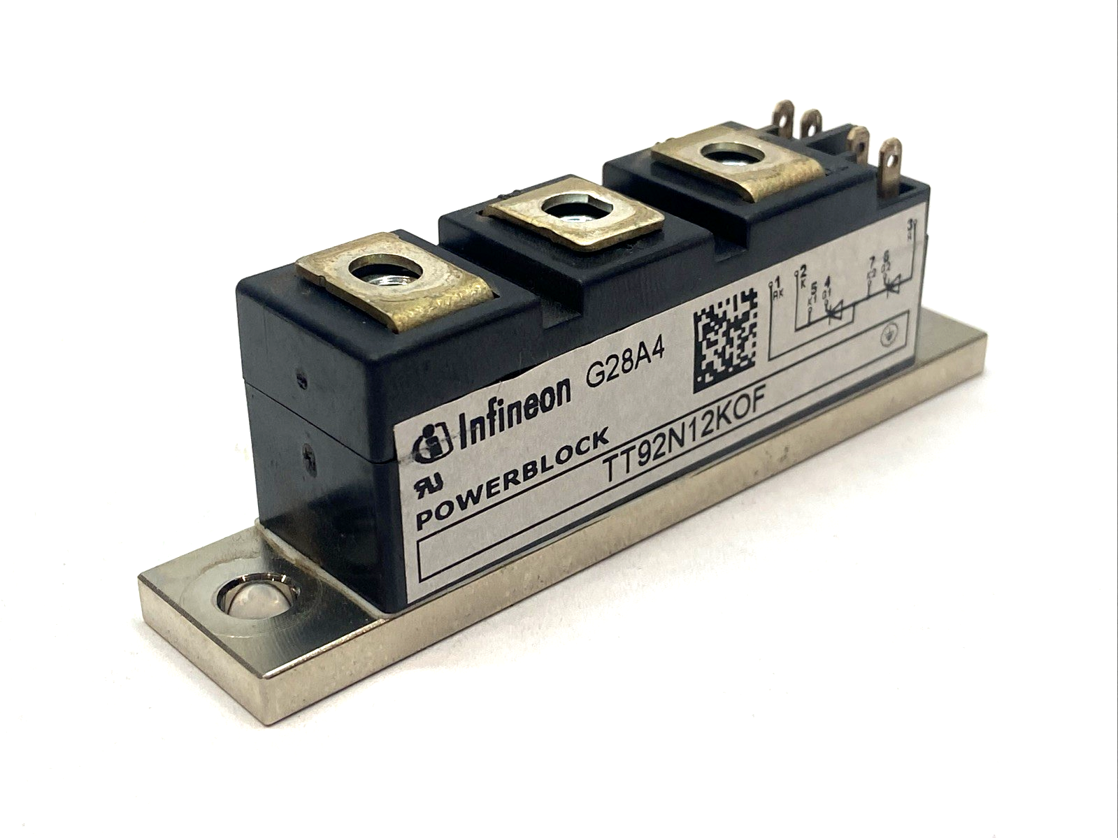TT92N12KOF | Infineon Thyristor Power Module 92A 1200V - Used - Maverick Industrial Sales