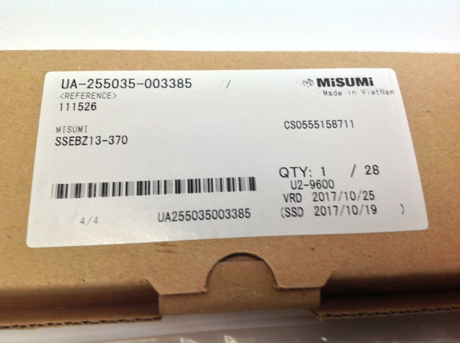 Misumi SSEBZ13-370 Linear Guide Self-Lubrication Block - Maverick Industrial Sales
