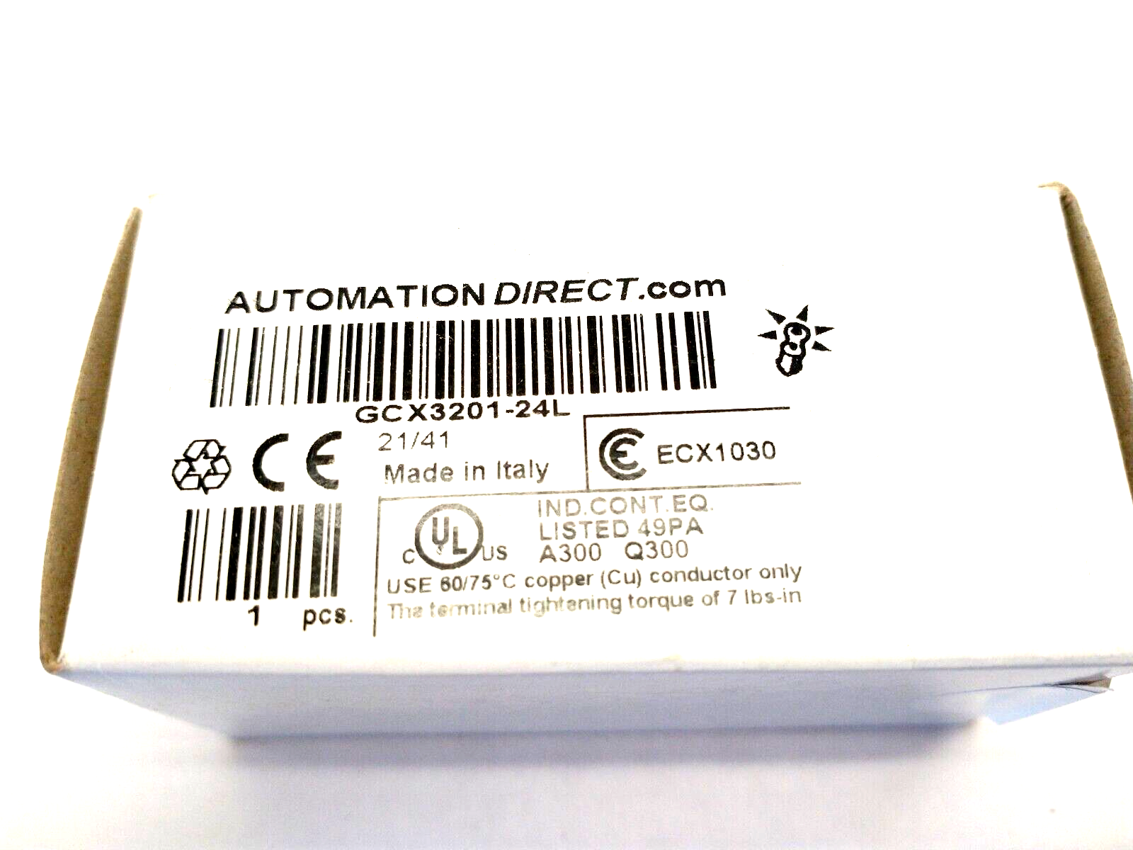 GCX3201-24L,ECX1030 | Automation Direct GCX3201-24L 22mm Red Pushbutton 30mm Operator ECX1030 Contact - New - Maverick Industrial Sales