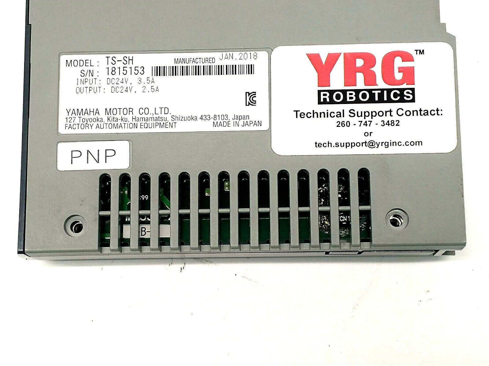 Yamaha TS-SH Transervo Single Axis Robot Positioner Controller MISSING SCREWS - Maverick Industrial Sales