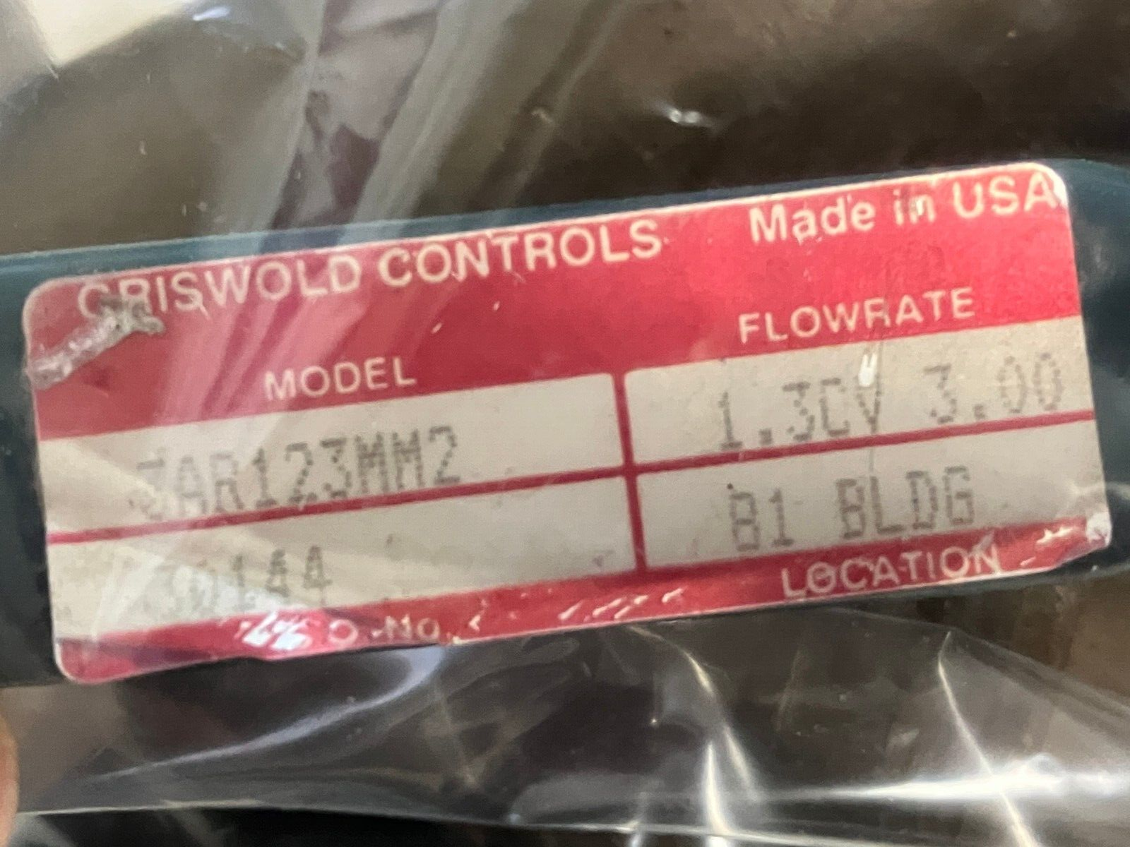 Griswold Controls 3AR123MM2 Isolator Y Valve 1.3CV 3.00 - Maverick Industrial Sales