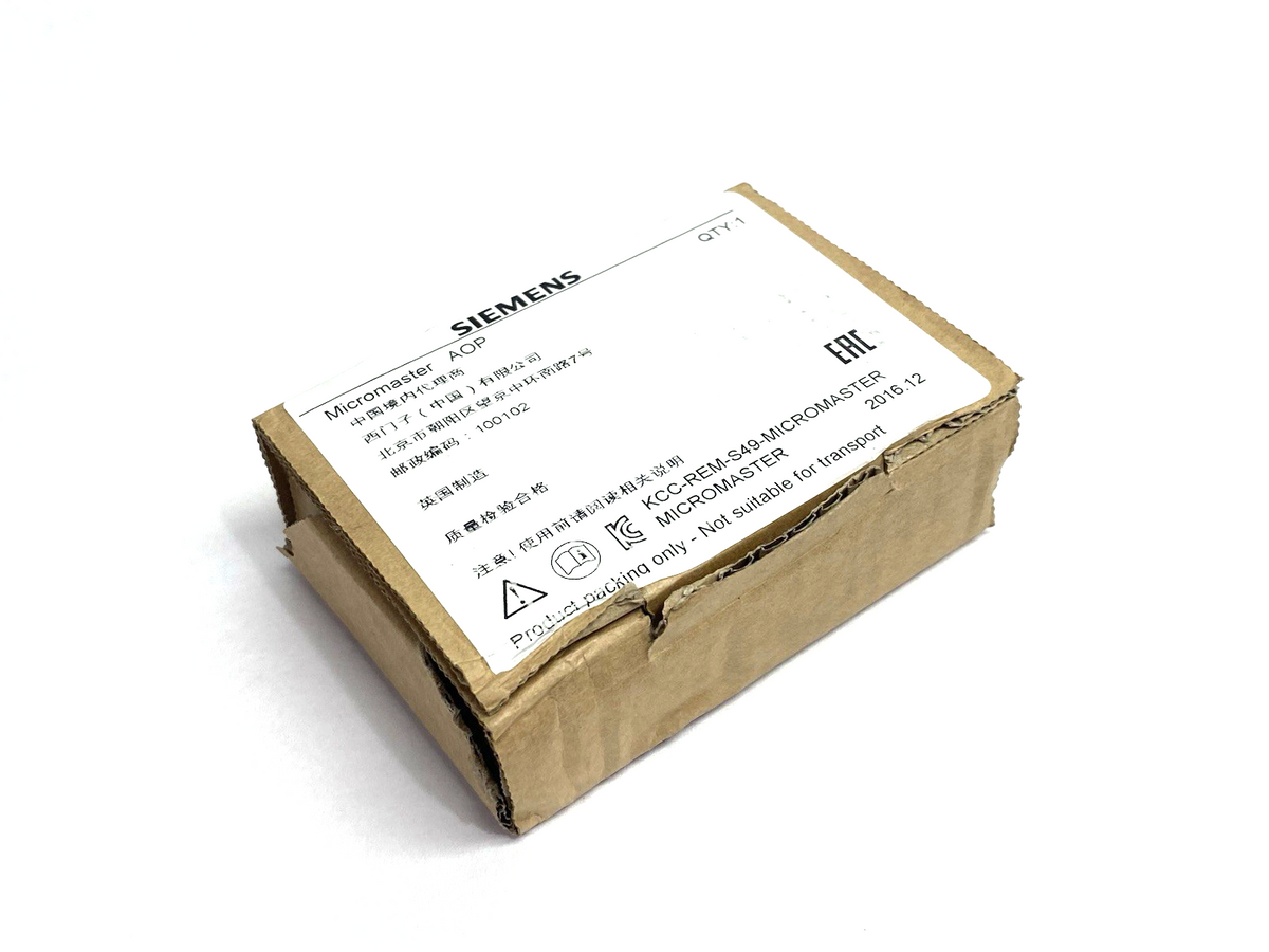 6SE6400-0AP00-0AA1 | Siemens MICROMASTER 4 Advanced Operator Panel (AOP) - New – Open box - Maverick Industrial Sales